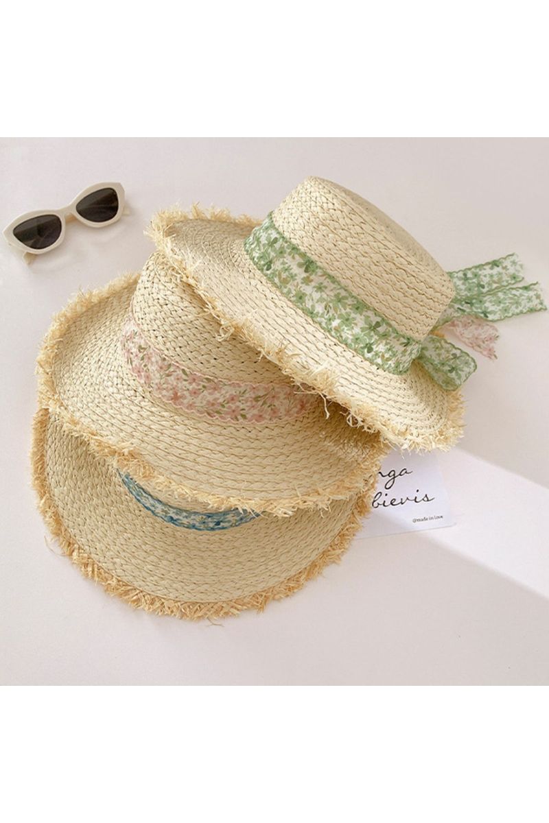 Raffia Straw Braided Sun Hat