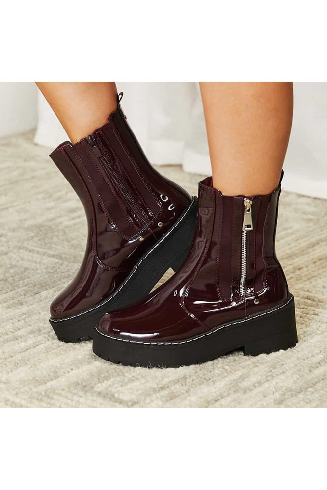 Forever Link Side Zip Platform Boots